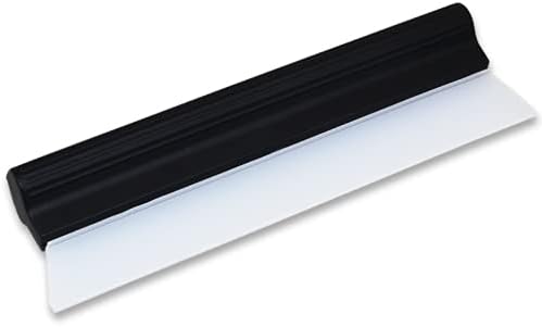 2Pack Water Blade Professional Automotive Wiper Squeegee Silicone Auto Car Dryer, Shower with Super Flexible Squeegee, White