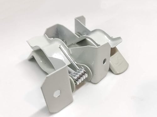 Black Duck Brand White Spring Grip Clamps, Mop and Broom Clamp Holder for Shovel, Rake, Broom, Mop, Etc. (10, Jumbo)