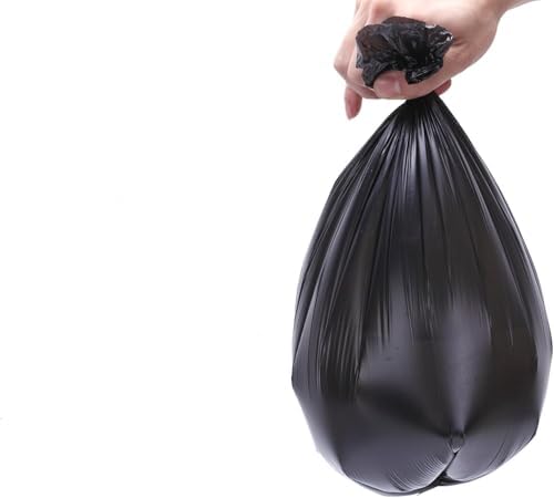 1.2-1.5 Gallon Small Trash Bags, Black Garbage Bag 240 Counts | Bathroom Trash Can Liners Plastic Bags, Wastebasket Trash Bags