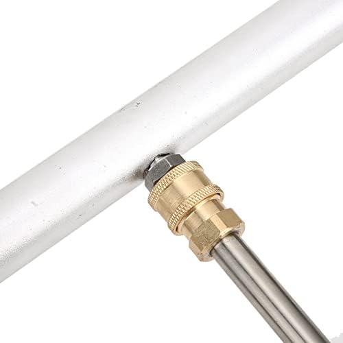 Asixxsix Pressure Washer Undercarriage Cleaner, Water Broom with 4 Nozzles 2 Extension Wands 4000 PSI for Concrete Driveway Sidewalk Deck