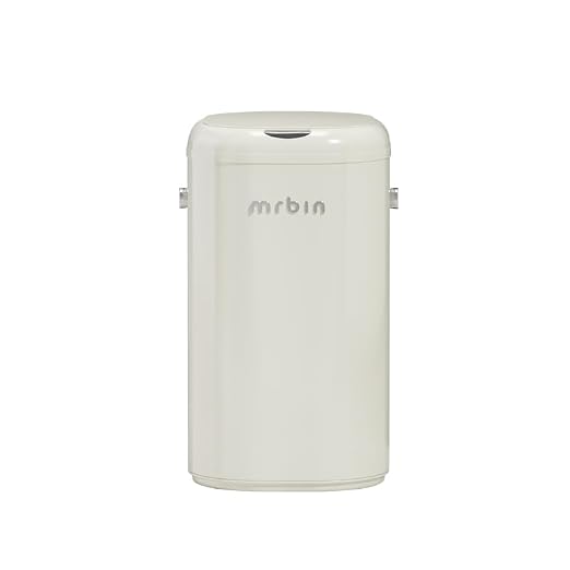 MRBIN Cat Litter Trash can Adsorption Metal, 30L / 7.9gal Automatic Absorbing Bag Diaper Pail, Garbage Bin with Wheels, cat Poop Odor Control Litter Box, Motion Sensor