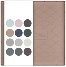 URMONA Under Sink Mat 19 x 19 in, Waterproof Silicone Cabinet Protector | Waterproof, Oil-Resistant, Raised Edge, Cabinet Liner, Shelf Protector, Pet Food Mat, Storage Mat, Easy to Clean, Khaki