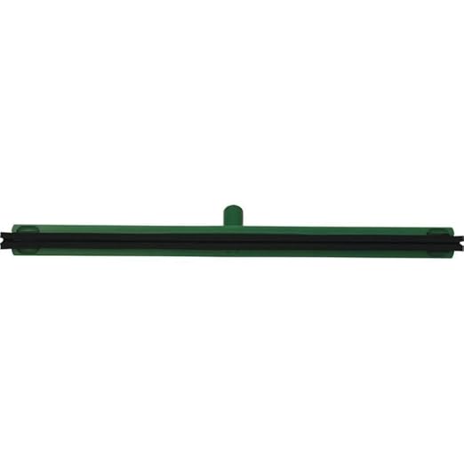 Vikan 77552 Foam Rubber Polypropylene Frame Fixed Head Squeegee, 28", Green