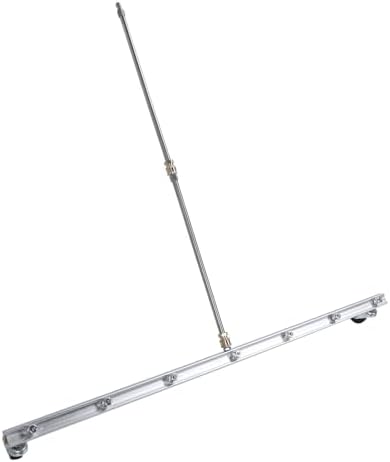 Aramox 39inch Water Broom Pressure Washer, Stainless Steel Power Broom with 7 Nozzles for Efficient Concrete Driveway and Deck Cleanup (for Undercarriage Cleaner)