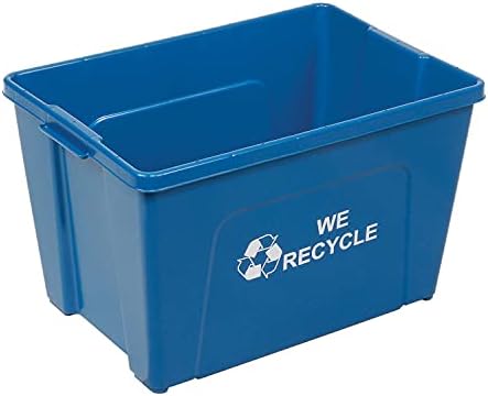 Global Industrial Recycling Bin, Blue, Plastic, 18 Gallon