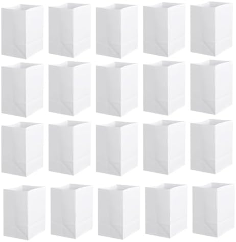 Talent Star 13 Gallon Disposable Trash Cans, 20 Pack Bin | 13 gallon, 20 pack, collapsible, foldable, plastic, reusable, portable, party, camping, recycling White 20PCS
