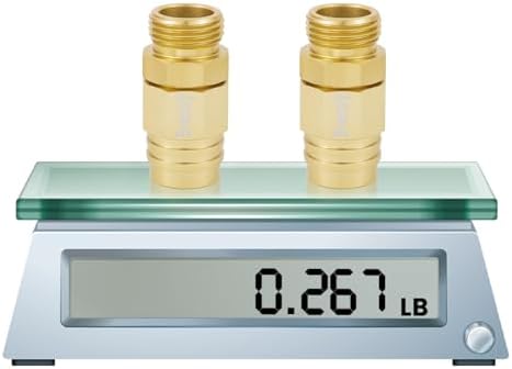 Metal 5/8" Garden Hose Connector Repair Fittings, Premium Aluminum-Alloy Male&Female End-Hose Mender, 5/8inch Water Hose End Coupler Replacement, 2 sets Garden Telescopic Hose end Adapter