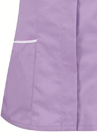 Lightweight Nursing Scrubs for Women Housekeeping Uniforms for Women Short Sleeve Scrub Tops Cleaning Uniform