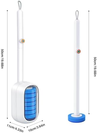 Disposable Toilet Brush Refills 35 Pack, Pre-Inserted Cleaning Heads with Toilet Bowl Brush, Deep Cleaning Scrubbers for Bowl Rim and Corners, Effective Stain Removal