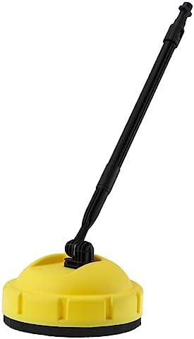 Happyyami High Pressure Rotary Surface Cleaner with Long Handle for Efficient Home and Automotive Cleaning Patios Driveways and Vertical Surfaces