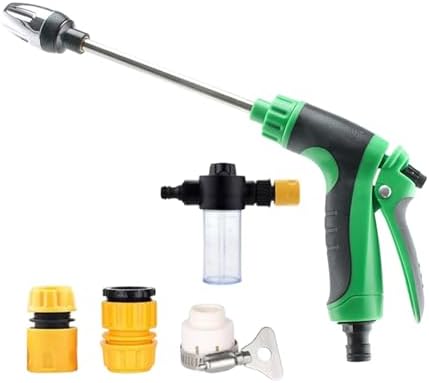 Aquoxis Pressure Washer, 15X More Powerful Extreme Water Pressure Tool with Steel Power, Qinux Aquoxis Sprayer for Waterpipe, High Pressures Water Jet with Foam Pot, Generic Aquaxis Aqui Green E