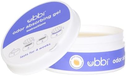 Ubbi Lemon Scented Odor Absorbing Gels, 3-Pack | Effective Odor Control for Diaper Pails, Baby Nursery Must Haves, Keeps Nurseries and Daycares Smelling Fresh