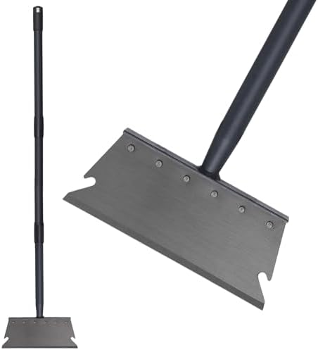 Garden Cleaning Shovel, Ice Scraper, 59 Inch Adjustable Handle Heavy Duty Garden Tool Multifunctional Cleaning Shovel, for Lawn Edging, Scraping, Weed and Ice Removal