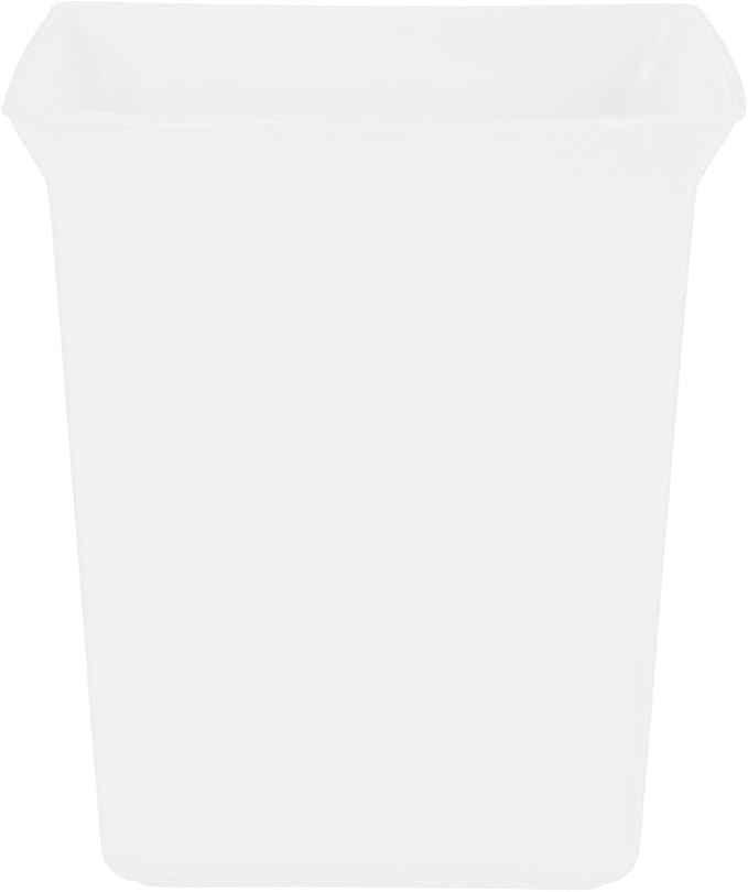 Plastic Storage Basket for Organizing Cleaning Supplies Portable Bin for Housekeeping for Bathroom and Hotel Use Design White