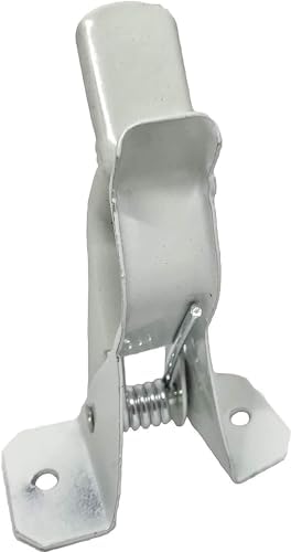 Black Duck Brand White Spring Grip Clamps, Mop and Broom Clamp Holder for Shovel, Rake, Broom, Mop, Etc. (10, Jumbo)