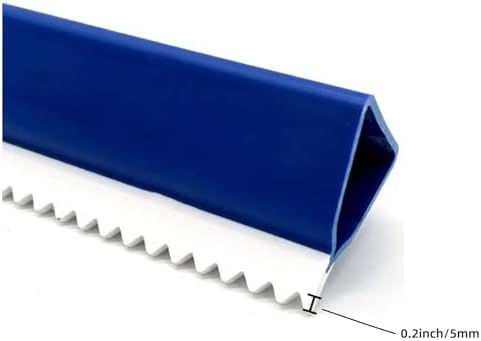 2 Pack 16 Inch Teeth Notched Squeegee, Epoxy Floor Squeegee with 0.16 Inch Teeth for Self Leveling Cement Urethane Epoxy, Lightweight Epoxy & Urethane Flooring Tool
