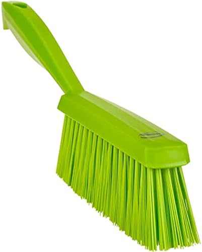 Vikan 458977 Brush,Hand,Medium,14",PP/PBT,Lime