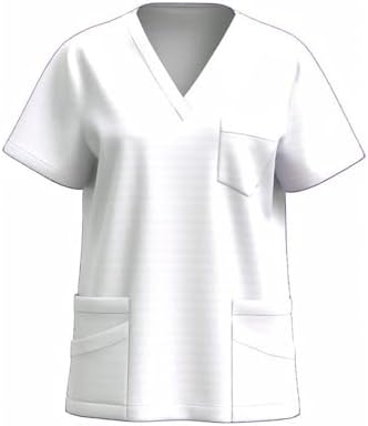 Lightweight Scrubs Top for Women Nursing Tops 2026 Cleaning Clothes for Housekeeping Womens Scrub Tops Short Sleeve