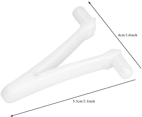 ATIE Butterfly Pool Clips - 6 Pack Attachment Clips for Swimming Pool Brush, Skimmer, Vacuum, Mini Jet Vacuum, Telescopic Pole