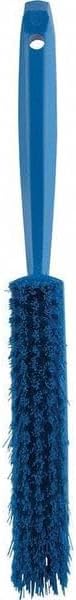 Vikan 45893 Bench Cleaning Brush, Polypropylene/Polyester Medium Bristle Dustpan Brush & Sweeper, 14 Inch, Blue