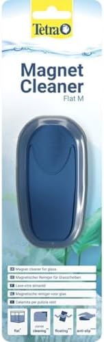 Tetra Magnet Cleaner Flat M - Magnetic Window Cleaner for Aquarium, Disc Magnet for Quick and Easy Cleaning of Aquariums with Glass Thickness up to 6 mm