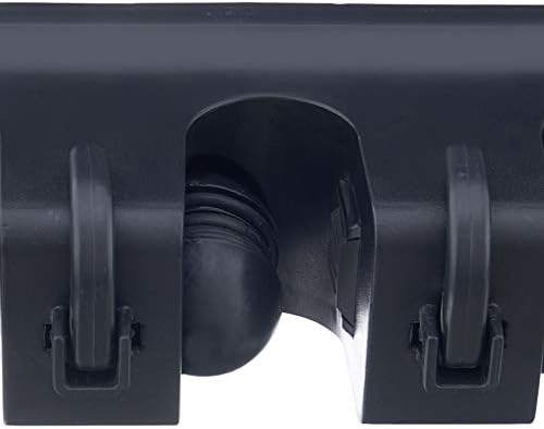 Superio Mop and Broom Holder Wall Mount Storage Organizer for Kitchen, Garage, Garden, 3 Slots (2 Pack, Black)