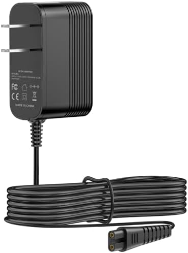 9V Charger for Voweek Electric Spin Scrubber Power Cord Compatible with Voweek VWS211/SP02/ AC Adapter Supply Replacement for LABIGO LA1 Pro Charger Cord