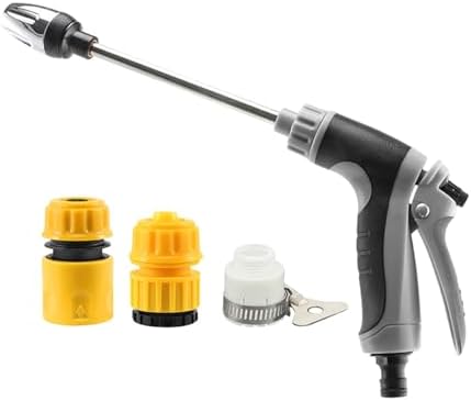 Aquoxis Pressure Washer, 15X More Powerful Extreme Water Pressure Tool with Steel Power, Qinux Aquoxis Sprayer for Waterpipe, High Pressures Water Jet with Foam Pot, Generic Aquaxis Aqui Grey C