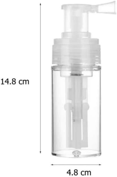 110ml Powder Spray Bottle Portable Detachable Travel Spray Bottle Plastic Powder Sprayer Bottles Container PET Cosmetics BottleRefillable Hair Fiber Applicator for Home Barber Shop