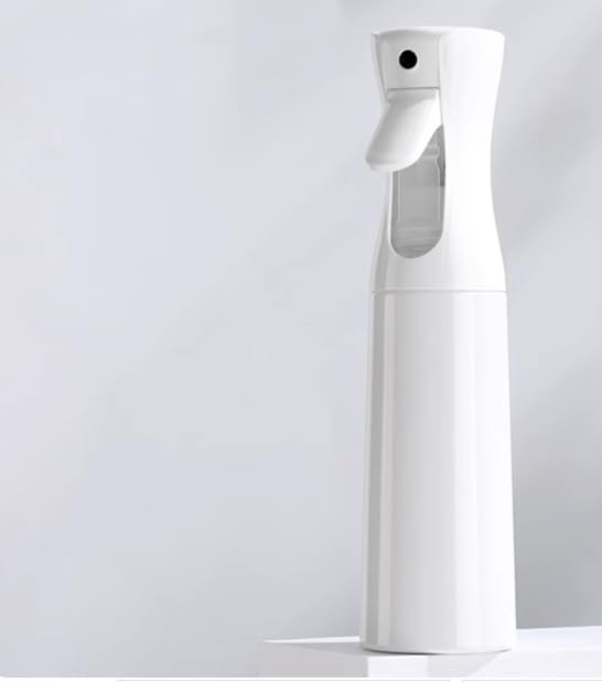 Continuous Mist Spray Bottle, 300ml/10.1oz (White, 10.1OZ/300ml)