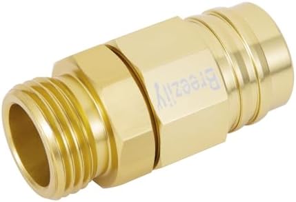 Metal 5/8" Garden Hose Connector Repair Fittings, Premium Aluminum-Alloy Male&Female End-Hose Mender, 5/8inch Water Hose End Coupler Replacement, 2 sets Garden Telescopic Hose end Adapter