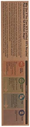 If You Care Large Trash Garbage Bags with Drawstring, Made of Recycled Material for Garbage and Waste, Heavy Duty – 10 Count, 30 Gallon