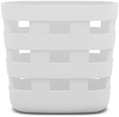 Lalo Bath Time Storage Bin, Removable Drying Bin for Bathtub | Bathtub Storage to Keep Items Organized and Dry, Secure Wall Attachment for Shower or Bath, Non-Toxic Plastic, Coconut