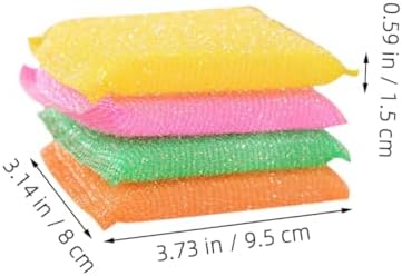20Pcs Kitchen Dish Scrubber Sponges, Sponge Nylon Cleaning Pads | Scratch Free Design, Removes Stubborn Stains, Keeps Tableware Clean, Not Easy to Deform