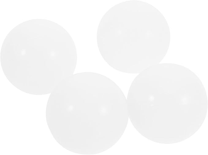 4pcs Laundry Dryer Ball 5cm Silicone Fluffing Ball for Jackets | White Reusable Dryer Accessory, Tumble Use, Leather Care, Wrinkle Reduction