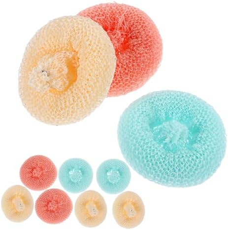 Alipis 10pcs Colored Scrub Pads Non-Scratch Dish Scrubbers for Pots and Kitchen Utensils Versatile Plant Scouring Pads for Safe Cleaning