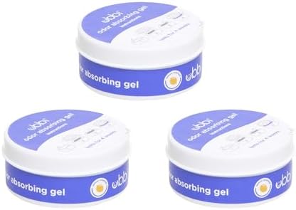 Ubbi Lemon Scented Odor Absorbing Gels, 3-Pack | Effective Odor Control for Diaper Pails, Baby Nursery Must Haves, Keeps Nurseries and Daycares Smelling Fresh
