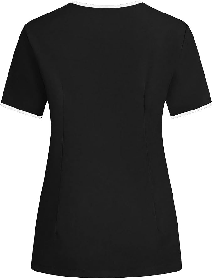 Housekeeping Uniforms - Women Lightweight Stretchy Scrubs for Cleaning Job, Breathable & Easy Care & Moisture-Wicking