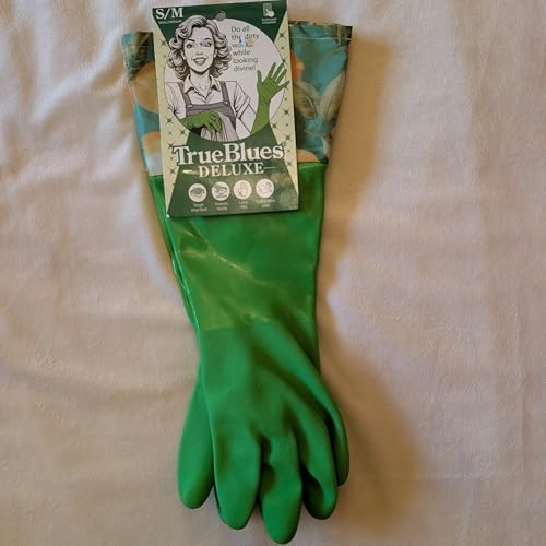 Star Kitchen & Home True Blues Deluxe Gauntlet Dishwashing Gloves