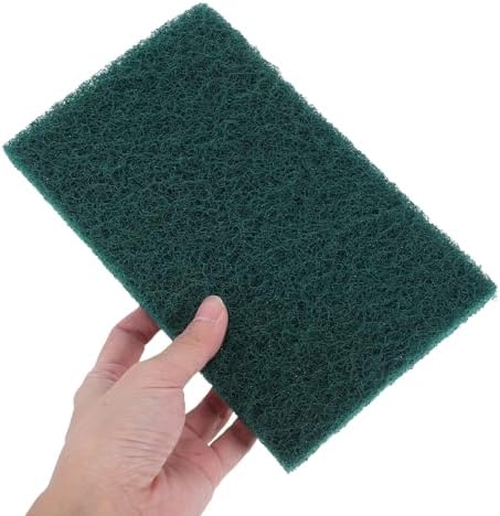 GANAZONO 5pcs Non-Scratch Scouring Pads Heavy Duty Reusable Kitchen Scrubber for Dishwashing and Metal Grills Nylon Household Cleaning Pads with Anti-Grease Technology Multipurpose Bowl