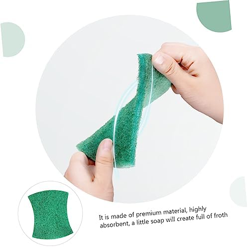 6Pcs Reusable Household Scrubber Pads Premium Scouring Pads for Dishes Pots and Surfaces Non Scratch Cleaning for Kitchen and Home Use