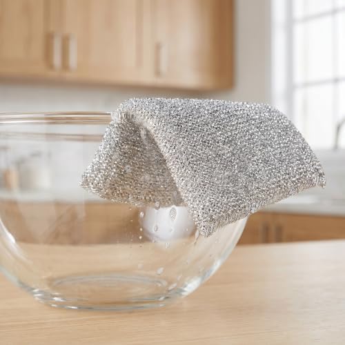 12PCS Non-Scratch Scrub Sponges | Dish Wash Scrub Pads | Heavy Duty Kitchen Cleaning Sponges Scrubber for Dishes Pans Pots Cleaning