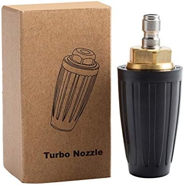 AURORA CAR Pressure Washer Tips Turbo Nozzle Pressure Washer 4000 PSI Max | Rotating Pressure Washer Nozzle with 1/4'' Quick Connect for Cleaning Brick, Concrete, and Vinyl Surfaces，4.0 GPM 4.0 Orifice