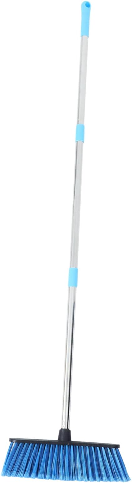 VALICLUD Long Handle Broom for Home Cleaning Versatile Indoor Outdoor Cleaning Tool with Soft Bristles for Efficient Dust Collection for Kitchens Yards Garages and More
