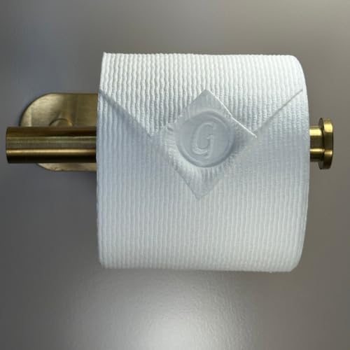 Toilet Paper Stamp Alphabet (Letter G) - Add a Unique Personal Touch to Your Bathroom Decor! Enhance Home Decor. Ideal for Housekeeping, Hotels, Rentals, Home Staging Decor