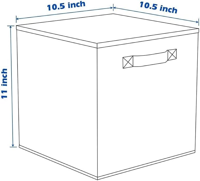 ShellKingdom Storage Bins, Foldable Fabric Storage Cubes And Cloth Storage | Storage Organizer For Closet And Toys, 10.5x10.5x11 INCH, 6 Pack (Lavender+Light Blue+Pink)