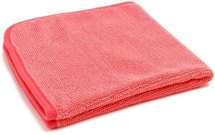 Autofiber Korean Twist Microfiber Detailing & Glass Towels - Pack of 3, Red (16 inch x 16 inch 600 GSM)