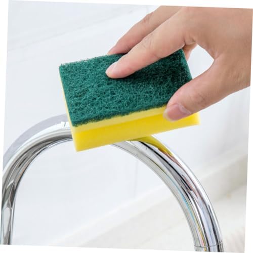 Ipetboom 10pcs Non Scratch Sponge Scrub Pads Kitchen Cleaning Sponges for Dishwashing Scratch Resistant Pot Scrubbers Multifunctional Bulk for Utensils and Surfaces