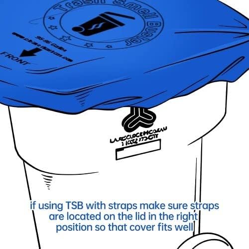 Trash Can Smell Eliminator Cover Odor Eliminating Bag Lemon Scented Durable Chemical Free 64 Gallon 3 Pack
