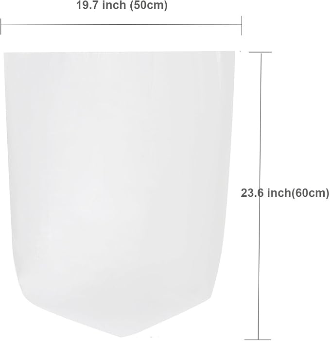 4 Gallon Trash Bags, Garbage Bags Waste Bin Strong Wastebasket Liners Bags for Kitchen Home Bedroom Bathroom Office-125 Counts (Clear White)